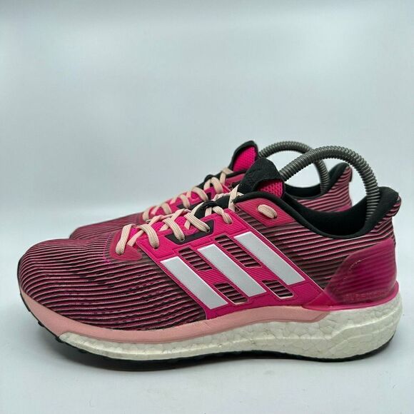 Adidas Supernova Sequence Boost Womens Size 8 Pink White Running Shoes B3470 - Picture 4 of 10